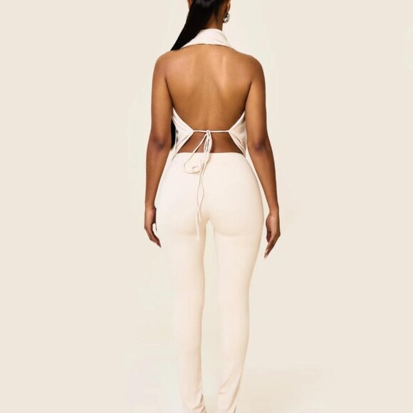 MARS THE LABEL LEIA SUEDE 3 PIECE SET IN STONE NWT - Picture 2 of 3